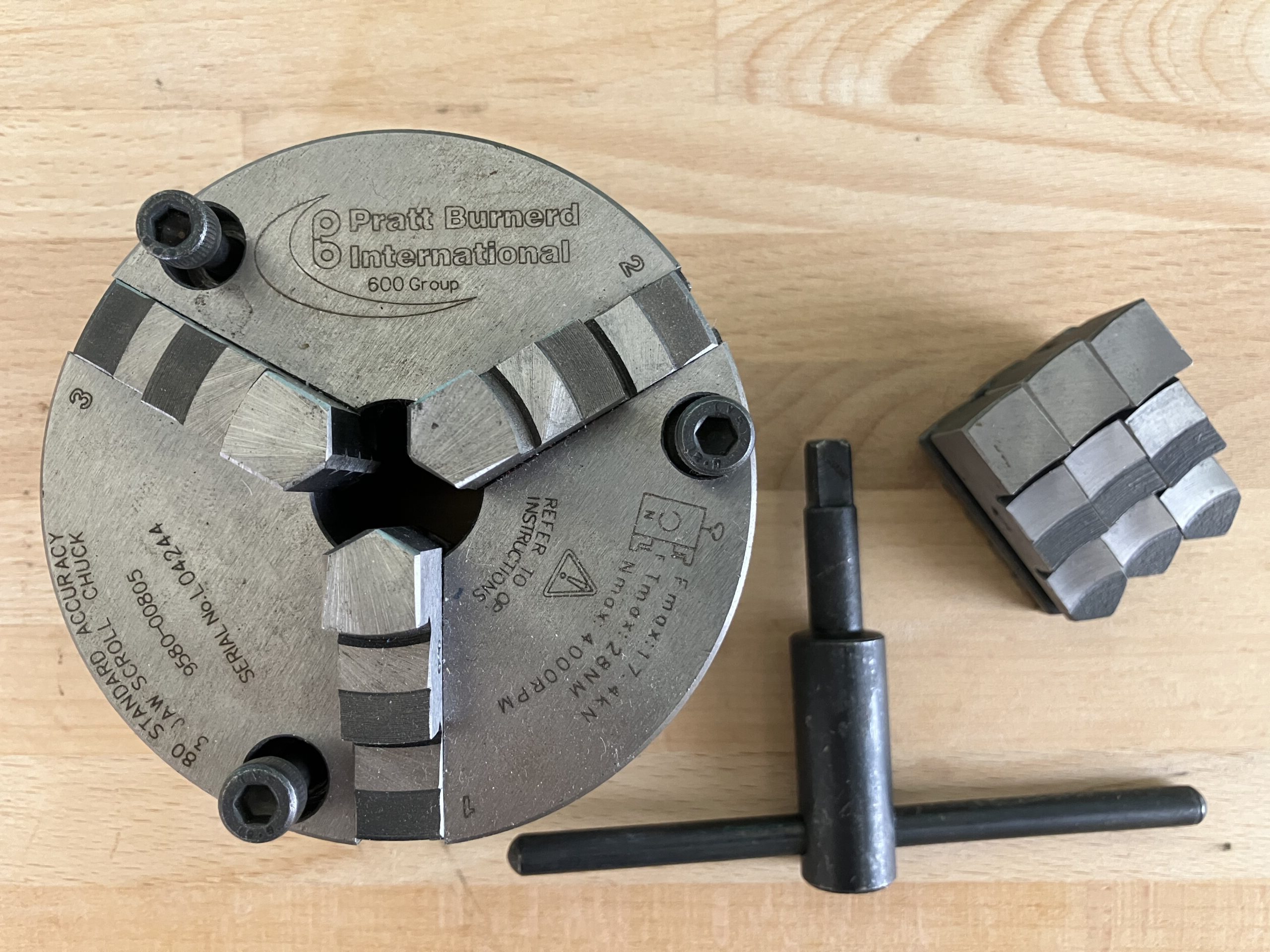 MG12 MYFORD MG12 80mm Pratt Burnerd 3 jaw chuck NEW MYFORD MG12 80mm Pratt Burnerd 3 jaw chuck NEW